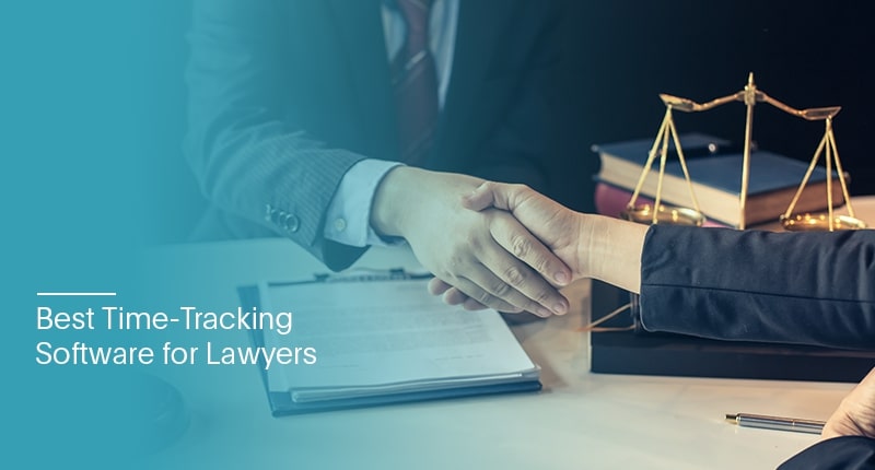 A businessman and lawyer shaking hands over a table with a gavel on the side