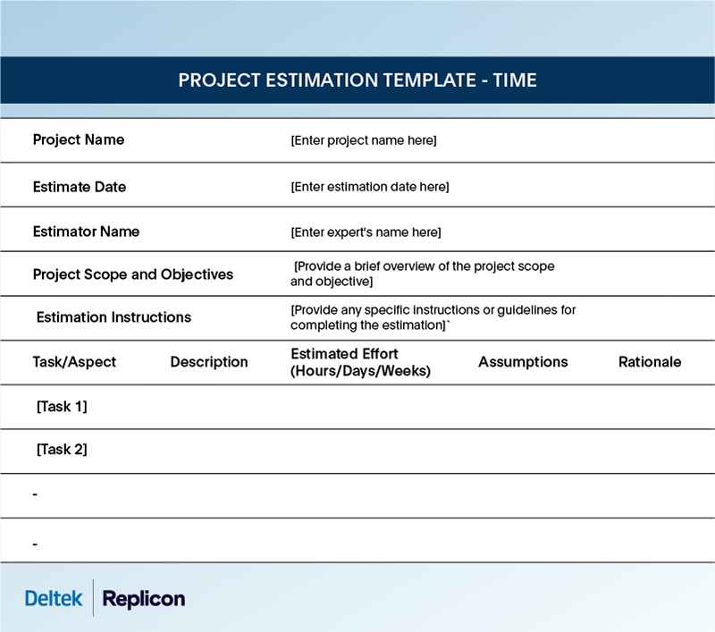 Information for expert judgment in project estimation