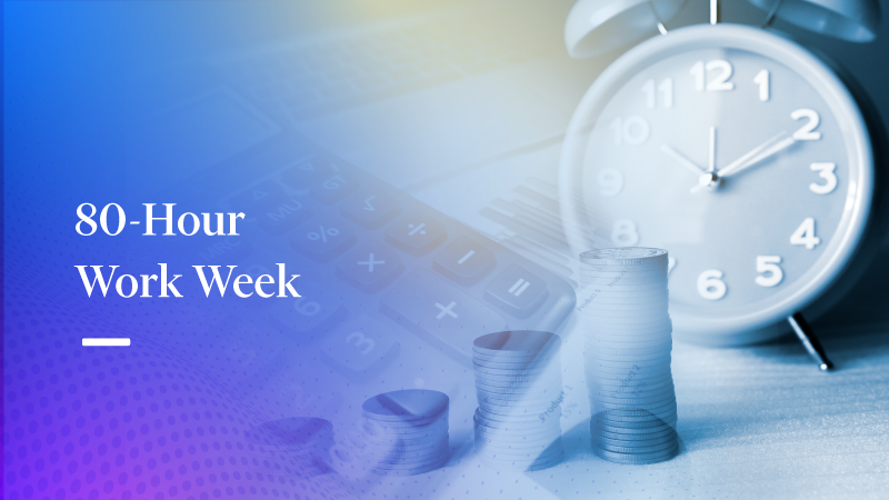 display of clock, calculator, and coins