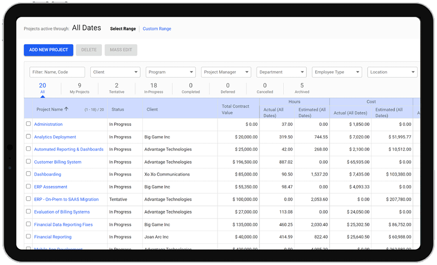 Budgets vs Actuals Tracking using Time Tracking and Billing Software