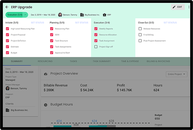 business governance client billing