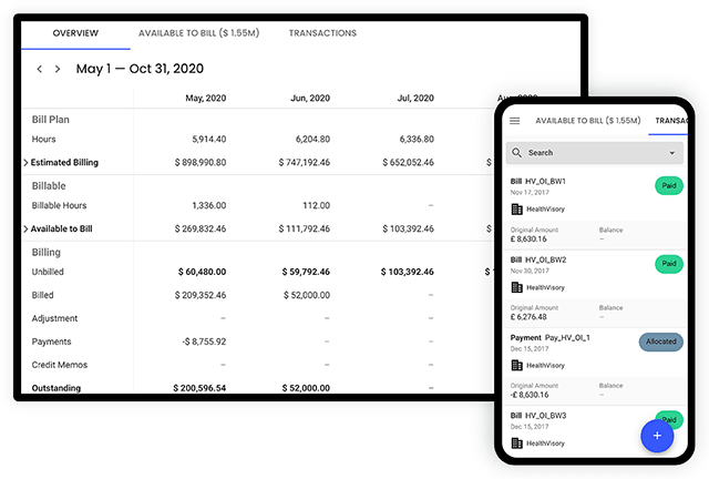 client billing project financials