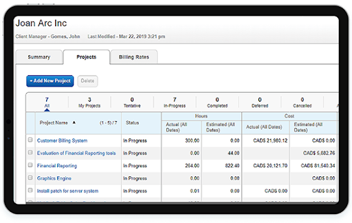 Client Management using Sage intacct