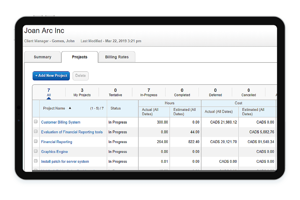 Client Management using Sage Integration