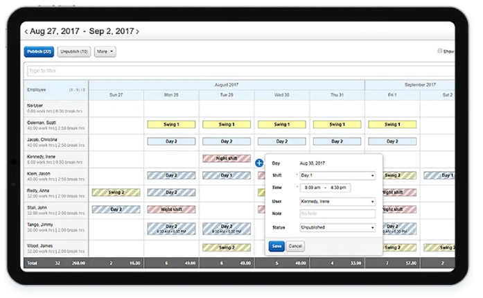 Comprehensive Schedule Management using Replicon