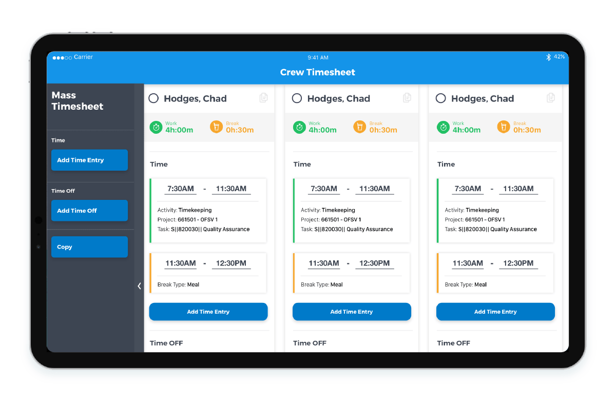 crew management with workforce management software