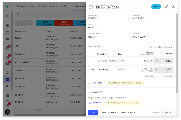 Enhanced Invoicing using Quickbooks