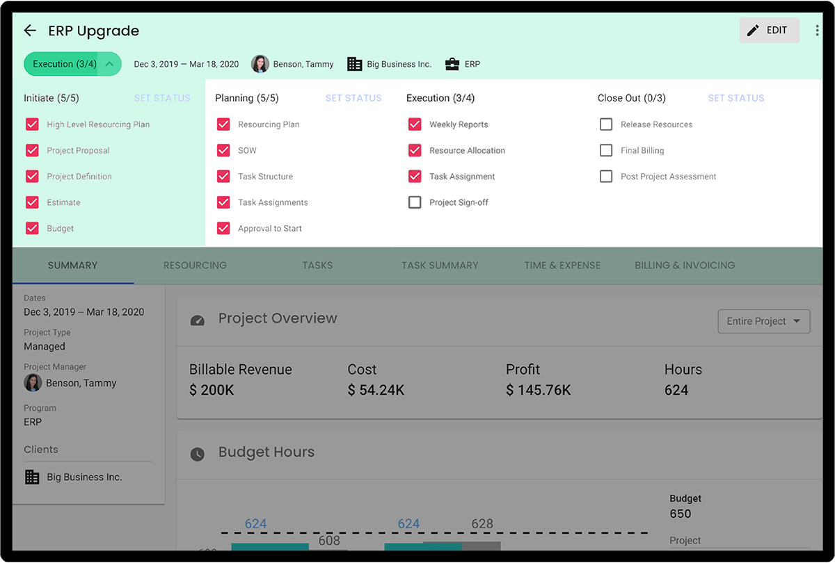 manage project governance