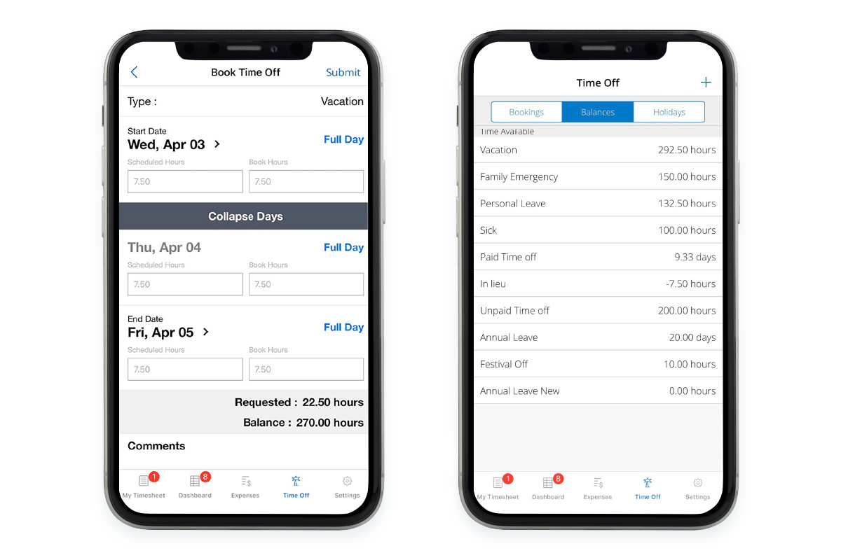 
            mobile time off tracking