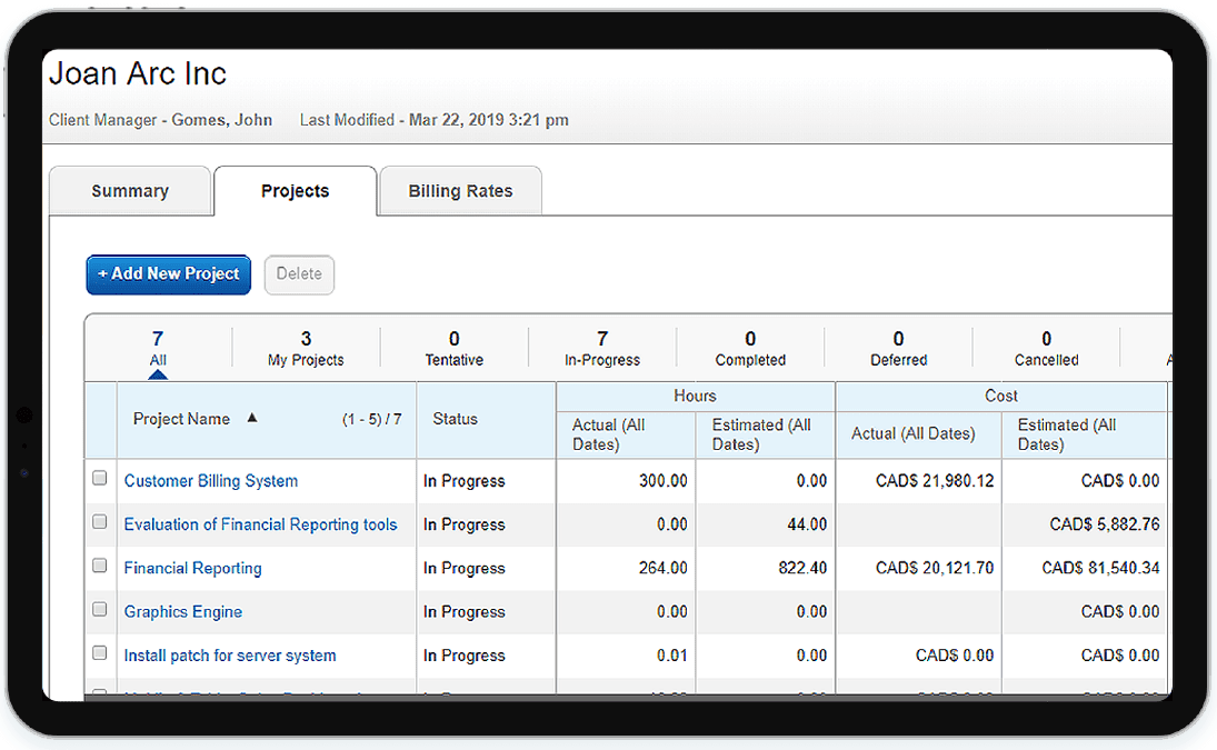 MS Dynamics Client Management Software