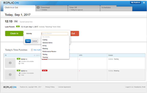 Centralized Capture of Time Data