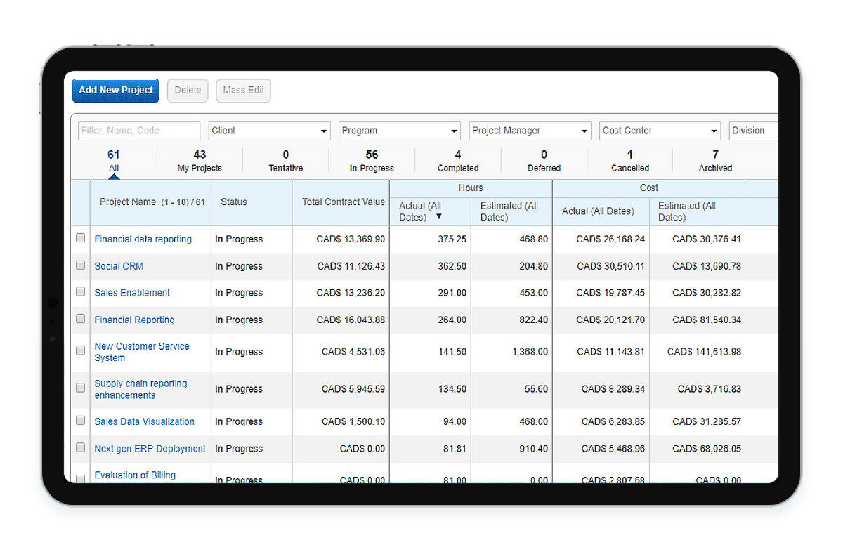 project Costing and Billing using Oracle