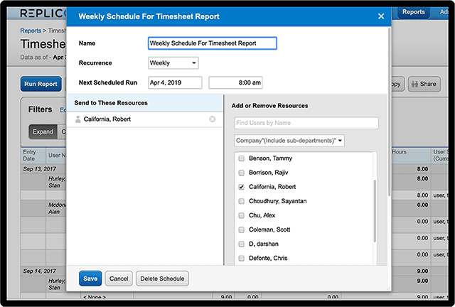 flexible reporting of projects