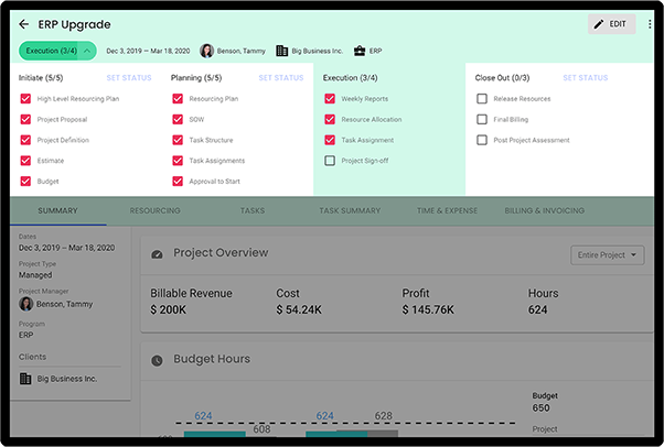 
professional services automation governance